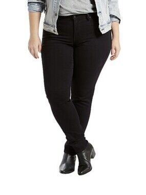 Levi's Plus Size Black Skinny Jeans Size 24M NWT